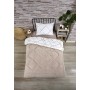 ETE HOMETEX TEK KİŞİLİK LÜX WELSOFT YORGAN YANSIMA BEJ 155X215CM 8696474231851